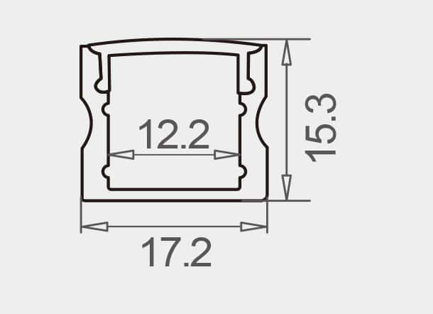 Vignette 2 produit PROFIL SAIL 1CM GRIS | Ref : PR1001SP