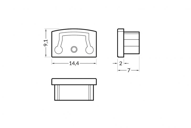 Vignette 2 produit BOUCHON POUR PR2012 GRIS SE VEND PAR 2 | Ref : PR2012-1-GRIS