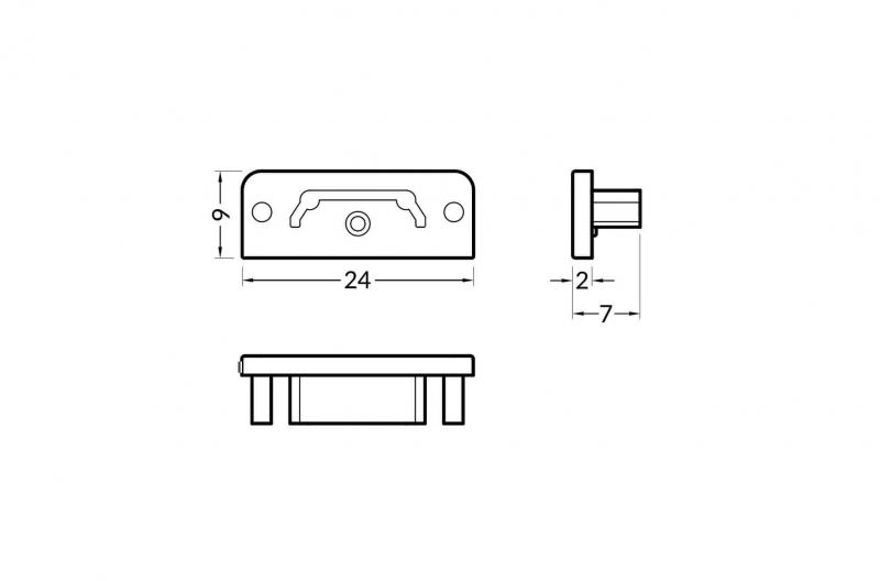 Vignette 2 produit BOUCHON POUR PR2013 GRIS SE VEND PAR 2 | Ref : PR2013-1-GRIS