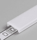 Vignette 2 produit PROFILE ALU AVEC CAPOT 1CMT BLANC LARGEUR 14.4MM | Ref : PR2013F-BLANC-SP