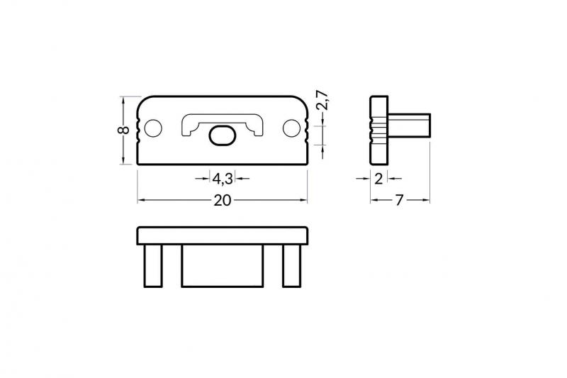 Vignette 2 produit BOUCHON PR2015 BLANC X 2 | Ref : PR2015C-1-BLANC