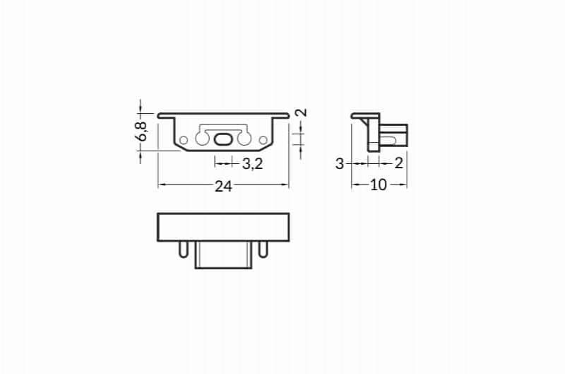 Vignette 2 produit BOUCHON BLANC POUR PR2016 X2 | Ref : PR2016-1-BLANC