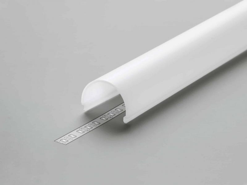 Vignette 2 produit PROFILE 1CMT BLANC L.33.4 CAPOT ARRONDI DEPOLI | Ref : PR2030-02-D9-BLANC-SP