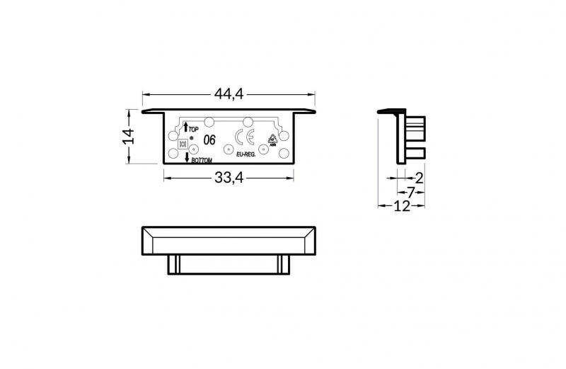 Vignette 2 produit PR2030 BOUCHON NOIR X2 | Ref : PR2030-06-1-NOIR