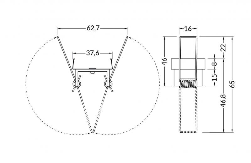 Vignette 2 produit PR2030 CLIPS RESSORT X2 | Ref : PR2030-2U94