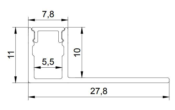 Vignette 2 produit PR4006 PROFIL CAR 1CM GRIS | Ref : PR4006GRIS-SP