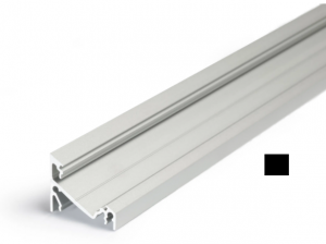ENGITECHS Pr2009 profil angle 2m noir PR2009FN-NOIR
