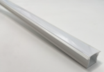 ENGITECHS Profil alu blanc 2m + capot PR1002B-BLANC