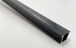 ENGITECHS Profil alu noir 2m + capot PR1002N-NOIR