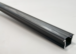 ENGITECHS Profil alu noir 2m + capot PR1002T-NOIR