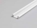 ENGITECHS Profile blanc avec capot 2m avec rebord larg.14.4mm PR2012J-BLANC