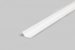ENGITECHS Profile alu encastrable avec rebord l.2m p6.2mm l.18mm blanc PR2016C-BLANC