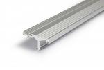 ENGITECHS Ensemble profile anodise 2m avec capot c et anti-derapant PR2018C-GRIS-DER