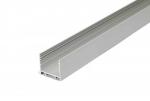 ENGITECHS Profile alu 1cmt anodise l.33.4 capot arrondi depoli PR2030-02-D9-GRIS-SP