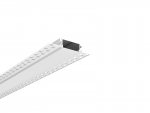 ENGITECHS Profile alu architectural l.2m p.18.5mm l.37mm sans rebord avec diffuseur anodis PR4005GRIS