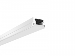 ENGITECHS Profile alu sol l.2m p.13mm l.22mm sans rebord avec diffuseur anodise PR4009GRIS
