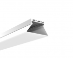 ENGITECHS Profile alu luminaire l.2m p.40mm l.45mm sans rebord avec diffuseur anodise PR4011GRIS
