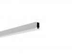 ENGITECHS Profile alu basique l.2m p.10.9mm l.5.5mm avec rebord avec diffuseur anodi PR4017GRIS
