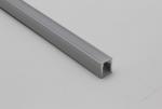 ENGITECHS Profile alu basique l.2m p.9mm l.5.5mm avec rebord + diffuseur anodise PR4018GRIS