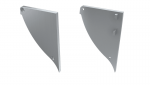 ENGITECHS Lot de 2 bouchons alu pr5010 vendu /2 sans trou anodise PR5010-1GRIS