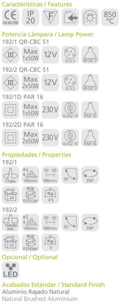Vignette 2 produit Basculant Carr En Alum. Naturel - 230V | Ref : 192 AL 230V