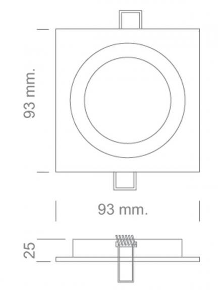 Vignette 3 produit Ref : 192 AL 230V | Basculant Carr En Alum. Naturel - 230V