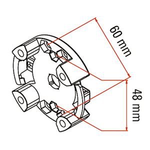 Photo tm2 sup45 - clip support_1pc | Ref : A4506_0574S