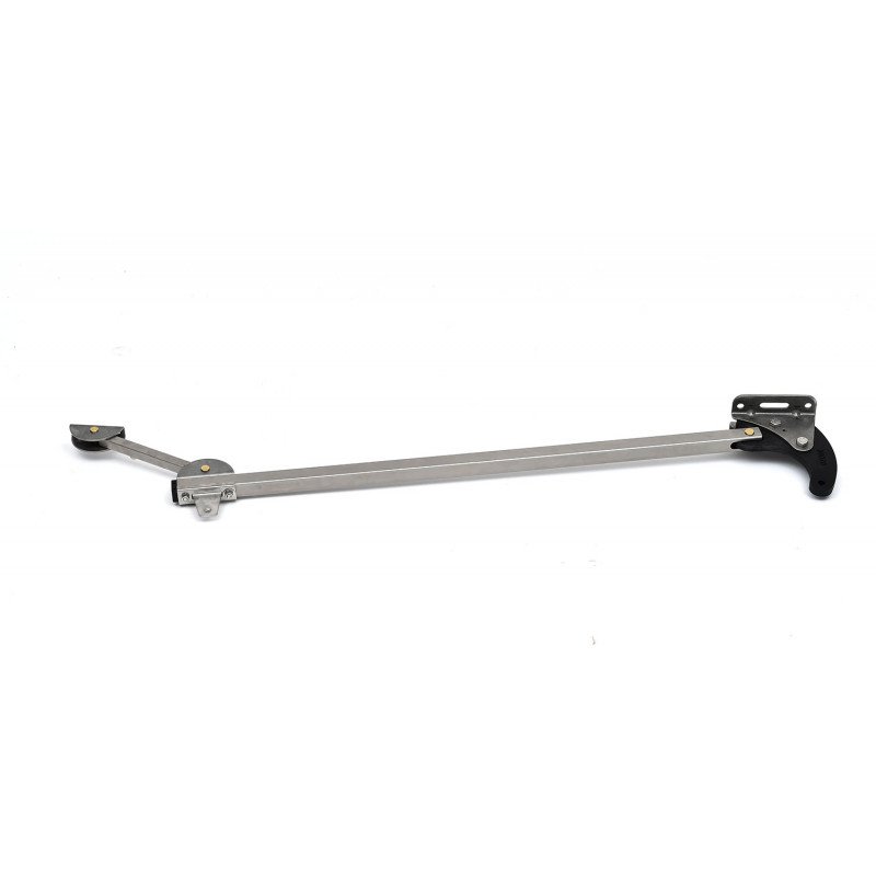 Photo pantographe inox pour operateur 415 ouverture 95 longueur bras 1.50m. permet une rallonge de cote d jusqu\'a 47cm.  | Ref : BPI4159515