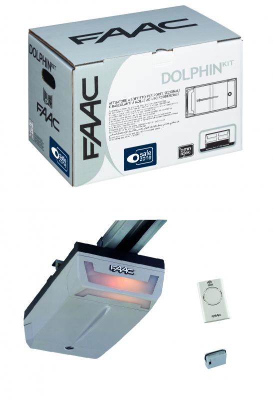 Photo dolphin d1000 kit 24v - porte de garage. basculantes ou sectionnelles. jusqu\'a 5 m - inclus : 1 moteur d1000. 1 module de frequence xf 868 mhz. 1 emetteur blanc 4 canaux xt4 slh | Ref : 105666144    
