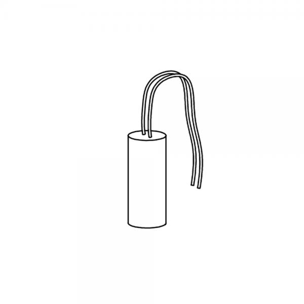 Photo condensateur 8 �f avec cable 180mm | Ref : 7601351