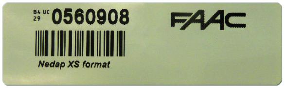 Photo tag uhf 868 adhesif 90x27mm | Ref : 786348