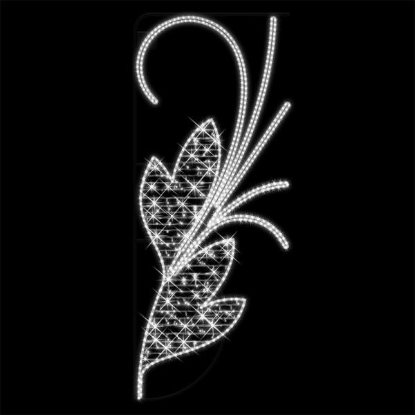 Photo Motif Folie Blanc ptillant blc H3mxL1,2m | Ref : 43237LED-0P0