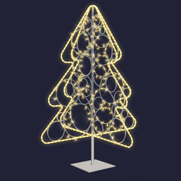 Photo FELIX - LMF - Sapin 3D - Décor à poser - H1.5m x L1.38m - LED blanc chaud | Ref : 46580MIL-0P9