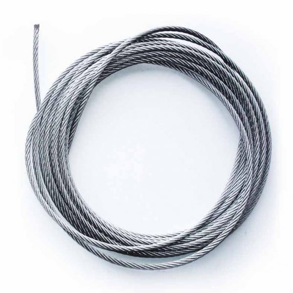 Photo Rouleau de 50m cble acier non gain  6mm | Ref : 90684