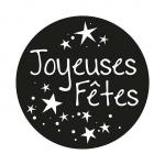 FESTILIGHT Gobo motif joyeuses ftes 1 couleur blanc 54mm GOBO-JF-1C-54