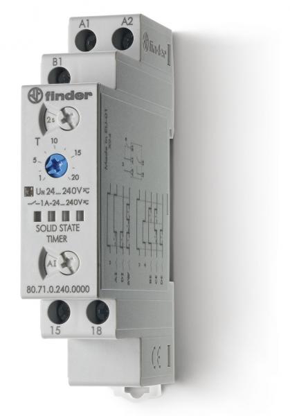 Photo TEMPO STATIQ 6FCT 1NO 1A 12-240AC/DC | Ref : 807102400000 