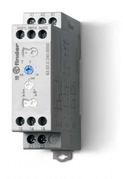 Photo TEMPO 22,5 2RT 12A 24-240VAC/DC T 10JRS MAX | Ref : 830202400000