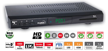 Photo Terminal Enregistreur MPEG 4 HD/SD FRANSAT HD THR 7000 | Ref : 367000