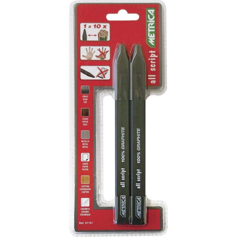 Photo CRAYON 100% GRAPHITE BLISTER 2 PIECES | Ref : 51151