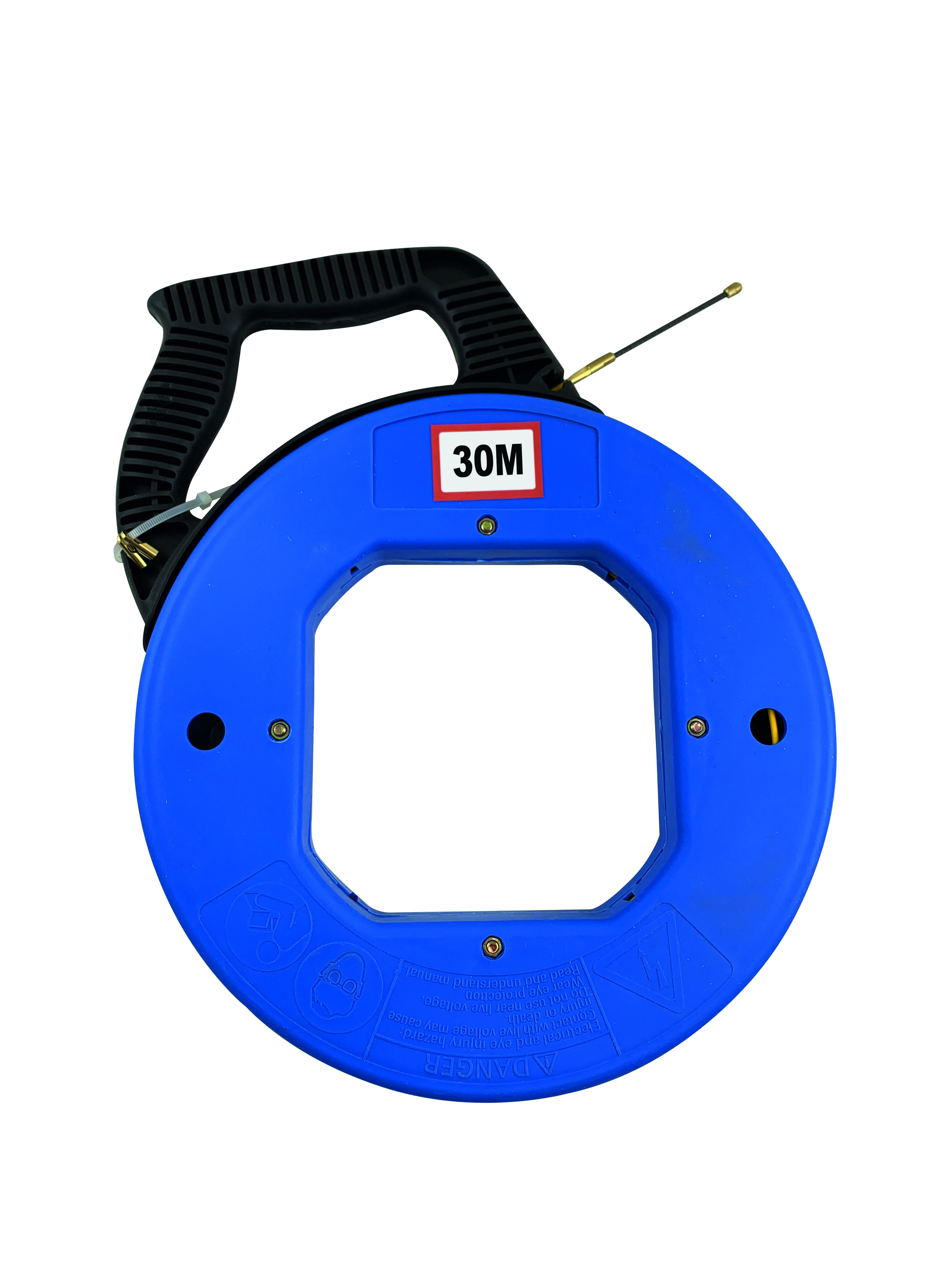 Akuoly Tire fil electrician 30M Kit rétractable d’installation pour Cable en Boîtier Plastique avec tête flexible de guidage en Nylon 