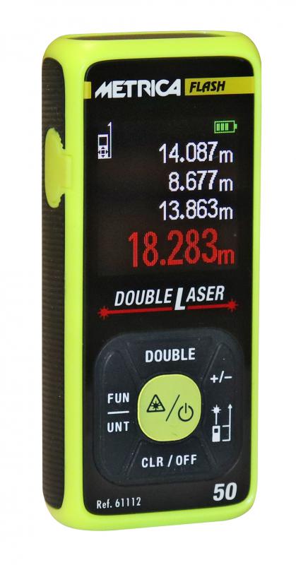 Vignette 2 produit TELEMETRE DOUBLE LASER 30M | Ref : 61112
