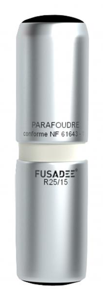 Photo FUSADEE cartouche parafoudre Extrem 90kW 15x54 noir Up = 0,8kV | Ref : FUSADR25/15  