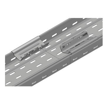 Photo Chemin de cbles tle bord roules pr-cliss BRN50  Hauteur 50 -Largeur 95 - Longueur 3m - Finition Z275 | Ref : MV21121