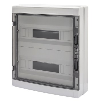 Photo Coffret tanche en saillie IP65 36 modules 2 ranges | Ref : 40107BS