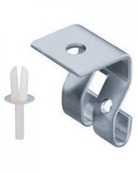 ForgeFix - Clips De Câble Plats Gris 1.00mm Boîte De 100