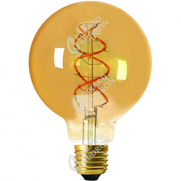 Photo Globe G95 Filament LED Twisted 5W E27 2000k 260lm Amb. | Ref : 716601