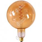 GIRARD SUDRON Big bulb led filament spiral globe g200 torsade dimmable 6w e27 300lm 2000k switch ic dim ambre. 312 716627