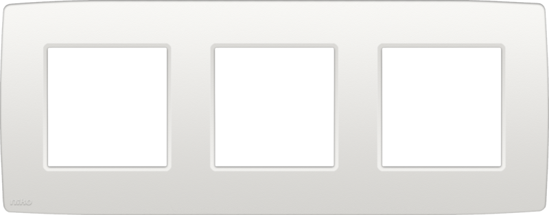 Photo PLAQUE TRIPLE 71 BLANC | Ref : 101-76700