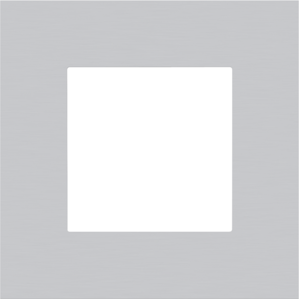 Photo PLAQUE SIMPLE  ALU GREY | Ref : 155-76100