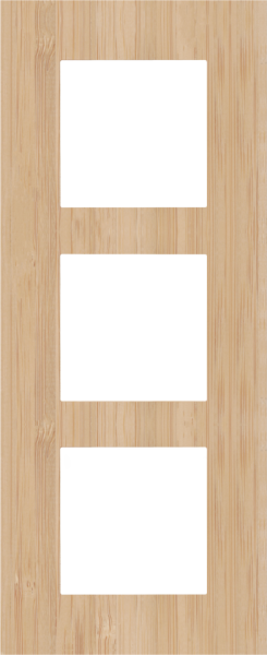 Photo PLAQUE TRIPLE 60 BAMBOO | Ref : 156-76300